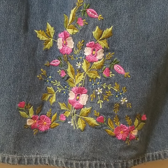 S&W DENIM DRESS & EMBROIDERED JACKET SM - Picture 5 of 8